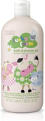 Baylis & Harding Funky Farm Kids Bathtime Gel 1 Litre Pack of 4 Vegan view 2