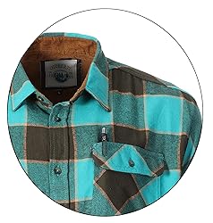 Gioberti Men's Brushed Flannel 100% Cotton Plaid