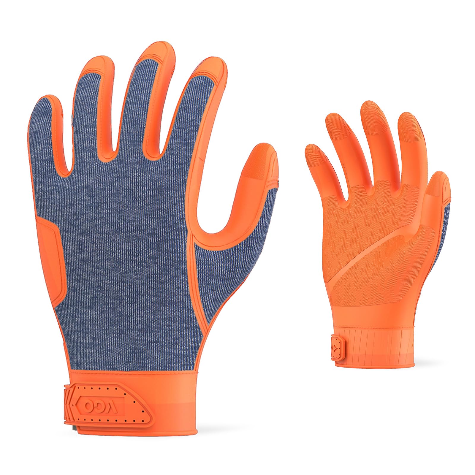 Vgo... Work Gloves Men Seamless Resistent with Waterproof Palm, Mechanics Working Gloves in TPE for Construction Rigger Trucker Warehouse Delivery, 1 pair