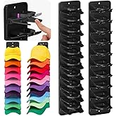 Spring-Loaded Hat Organizer for Baseball Caps (2 Pack) – Holds 20 Caps, Quick Insert & Smooth Release with Secure Hold, Wall 
