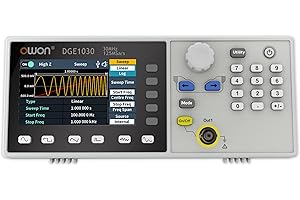 OWON Function Generators, DGE1030 30MHz with 1CH Signal Generator, 125MSa/s Sample Rate Arbitrary Generator 8k Arb Wave Length (30MHz/1CH/OWON DGE1030)