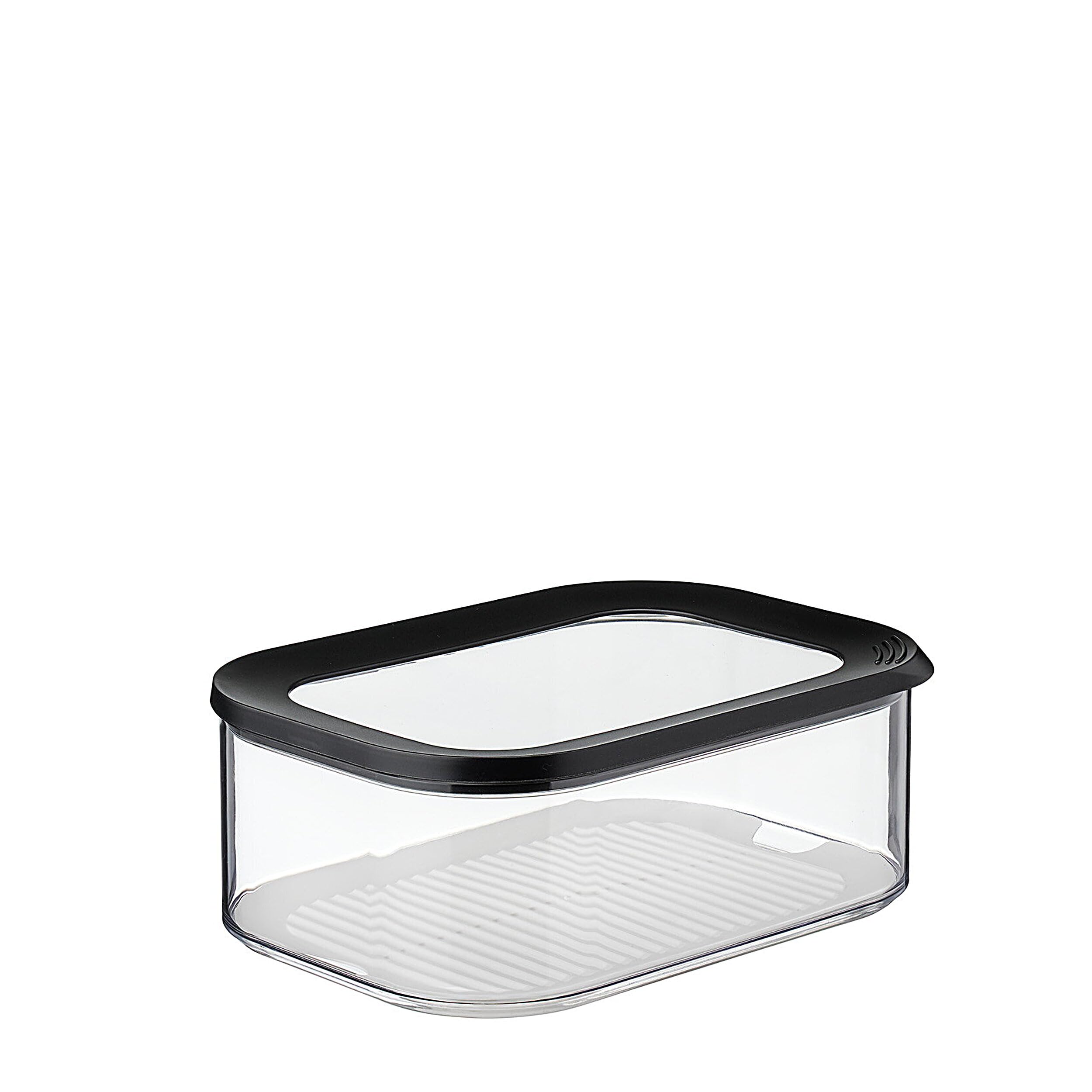 Mepal Cheese Box - Airtight Cheese Storage - Fridge Organizer - 2000 ml - Black