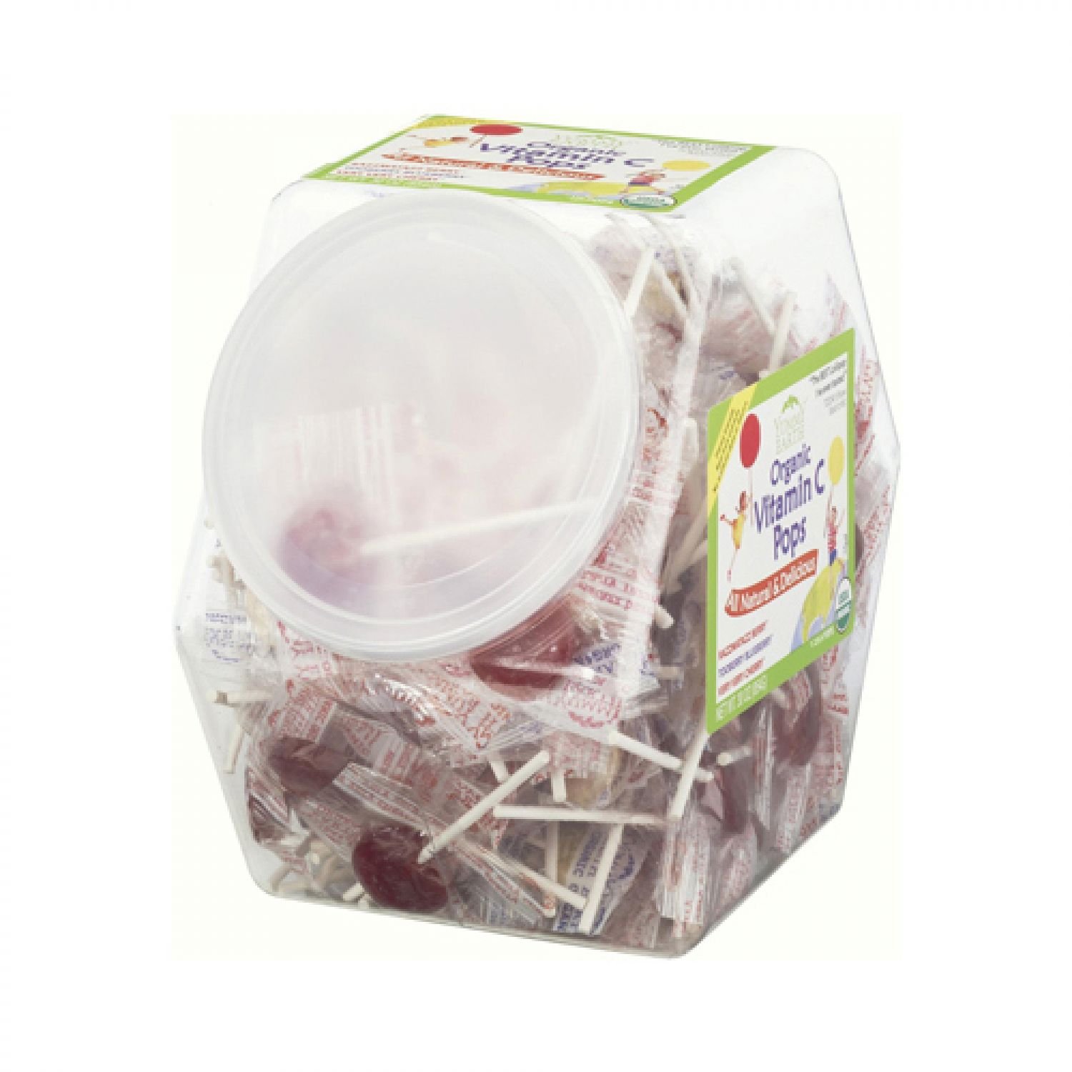 Yummy Earth Organic vitamin c pops counter bin - 150 pops (810165013179)
