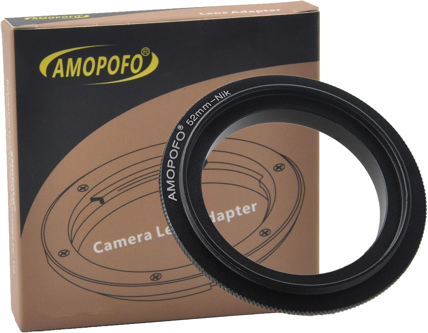 52mm Filter Thread Macro Reverse Mount Adapter Ring, for Nikon D7500 D7100 D7000 D5600 D5200 D500 D90 D810A,D7200