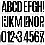 144 PCS Letter Stickers Large Mailbox Numbers and