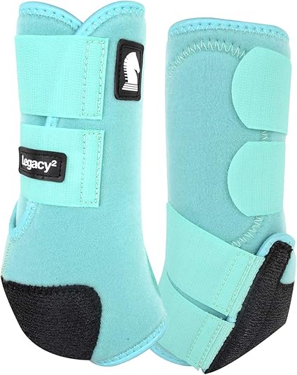 turquoise splint boots