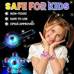 SCIONE 24 Pack LED Light Up Fidget Spinner
