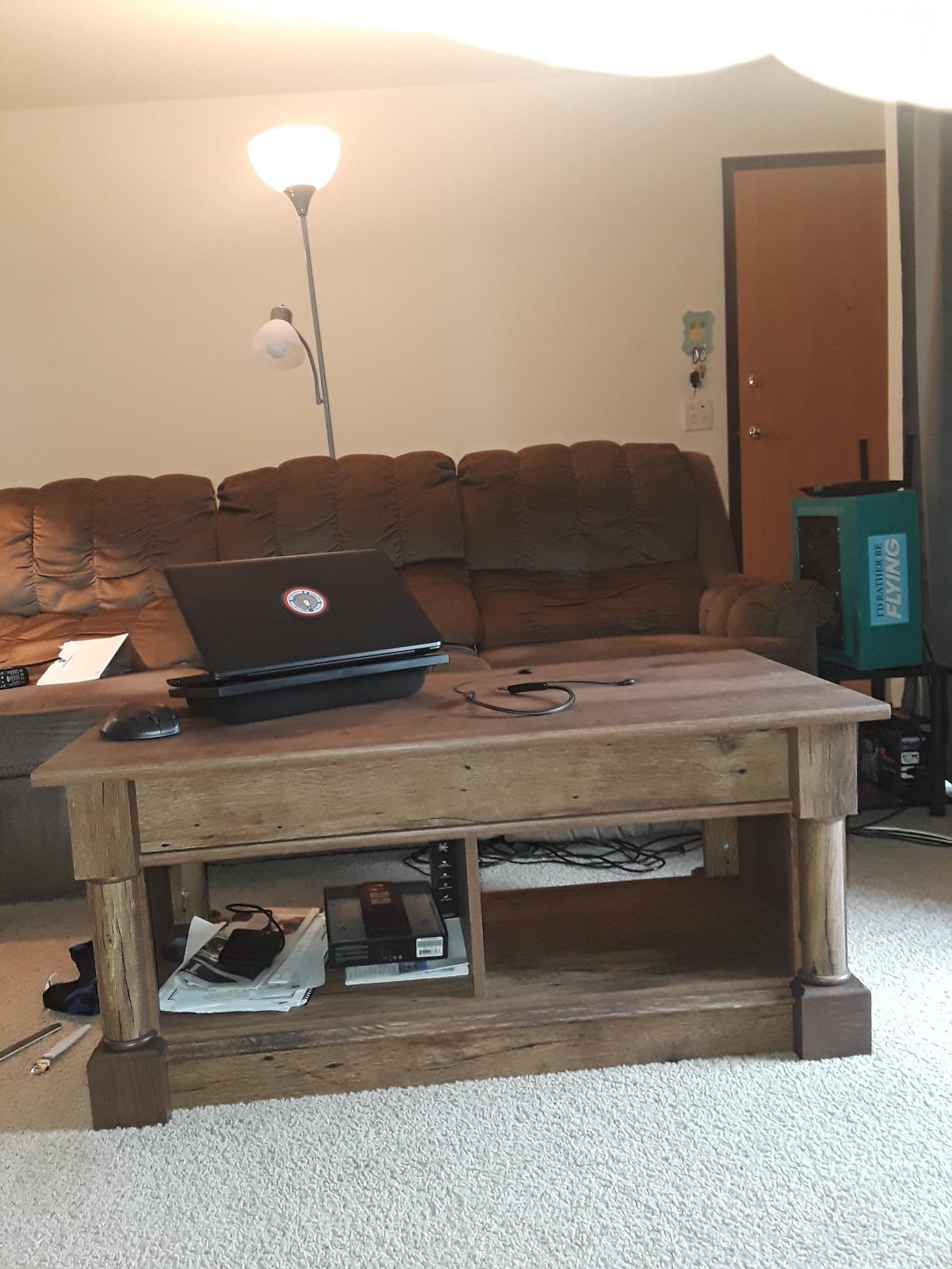 38/mo Finance Sauder Palladia Lift Top Coffee Table, Vintage Oak