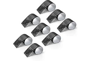 LONGKING 3776 Pieces Self-Adhesive Mirror Tiles, Square Mirror Stickers Mosaic Tiles, Glass DIY Craft Decoration, Disco Ball Tiles(Black)