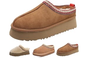 xhuoqdk Fashion Platform Slippers for kids Fur Fleece Lined Short Ankle Boot boy girl Comfortable Warm Outdoor Indoor Home Non slip fuzzy big Little Kid Mini Boots