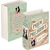 Ceramic Book Vase Pride and Prejudice Gifts for Book Lovers Women & Men - Jane Austen Gifts for Women Bookish Christmas Decor for Bookshelf - Bookworm Bookish Gift Cute Librarian Present for Readers