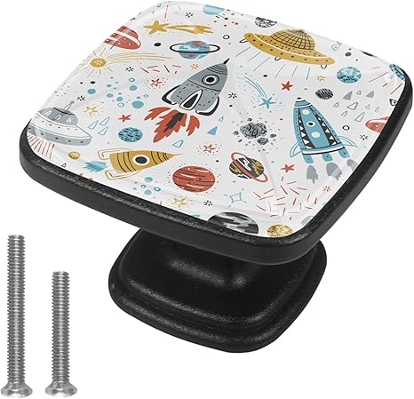 Gabinete perillas y tiradores Ovni cohete satélite Perillas para