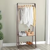 Youyijia Clothes Rail 60x151cm Heavy Duty Metal Garment Rack Coffee view 8