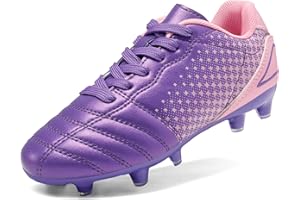 DREAM PAIRS Boys Girls Outdoor Soccer Cleats Kids Athletic Football Shoes