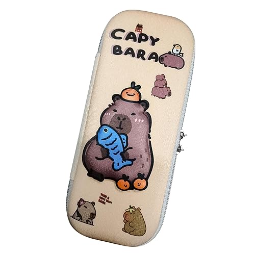 Kighdel Capybara Pencil Case,Capybara Stationery Cute Capybara 3D Pencil Case Interesting Capybara Pencil Bbag for Girls Boys Students or Teenagers Gifts