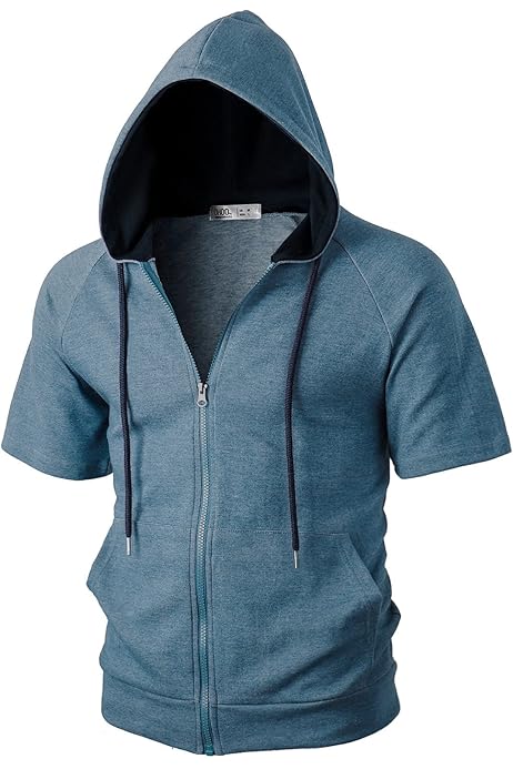 Fleece Jacket Mens Short Sleeve Fleece Sweatshirts AND1 Mens Blue