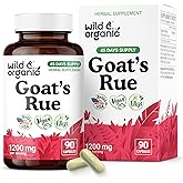 Wild & Organic Goats Rue Capsules 1200 mg - Lactation Supplement with Goat's Rue Herb - 90 Vegan Capsules for Lactation Support - 45 Days Supply - No Fillers, Non-GMO
