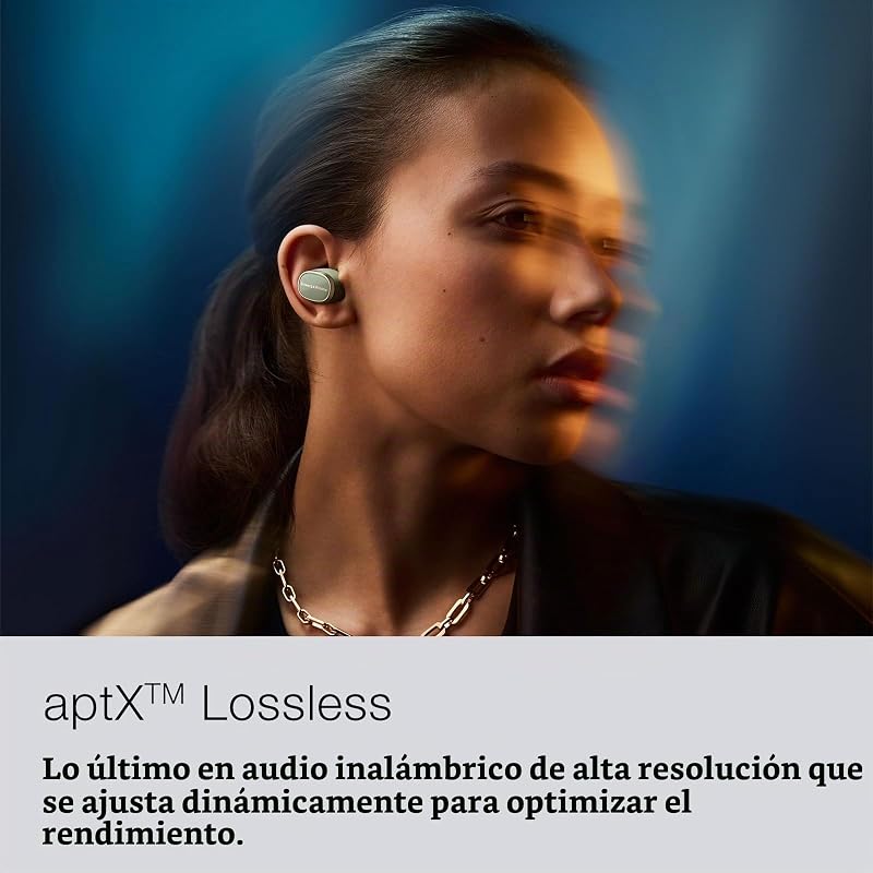 Pi8 Auriculares inalámbricos True Wireless con Bluetooth, AptX, cancelación de Ruido Activa (ANC) y micrófonos Integrados - Jade Green