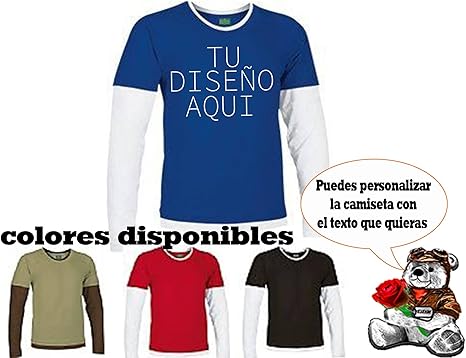 camisetas bicolor personalizadas