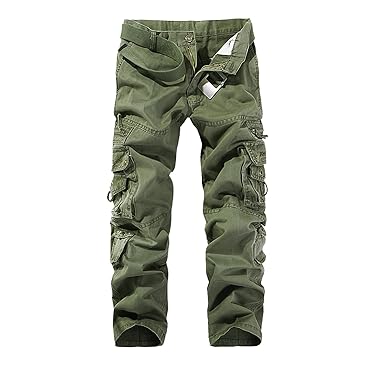 AYG Herren Cargo Hose Camouflage Freizeit Militär Hose Hiking Sport
