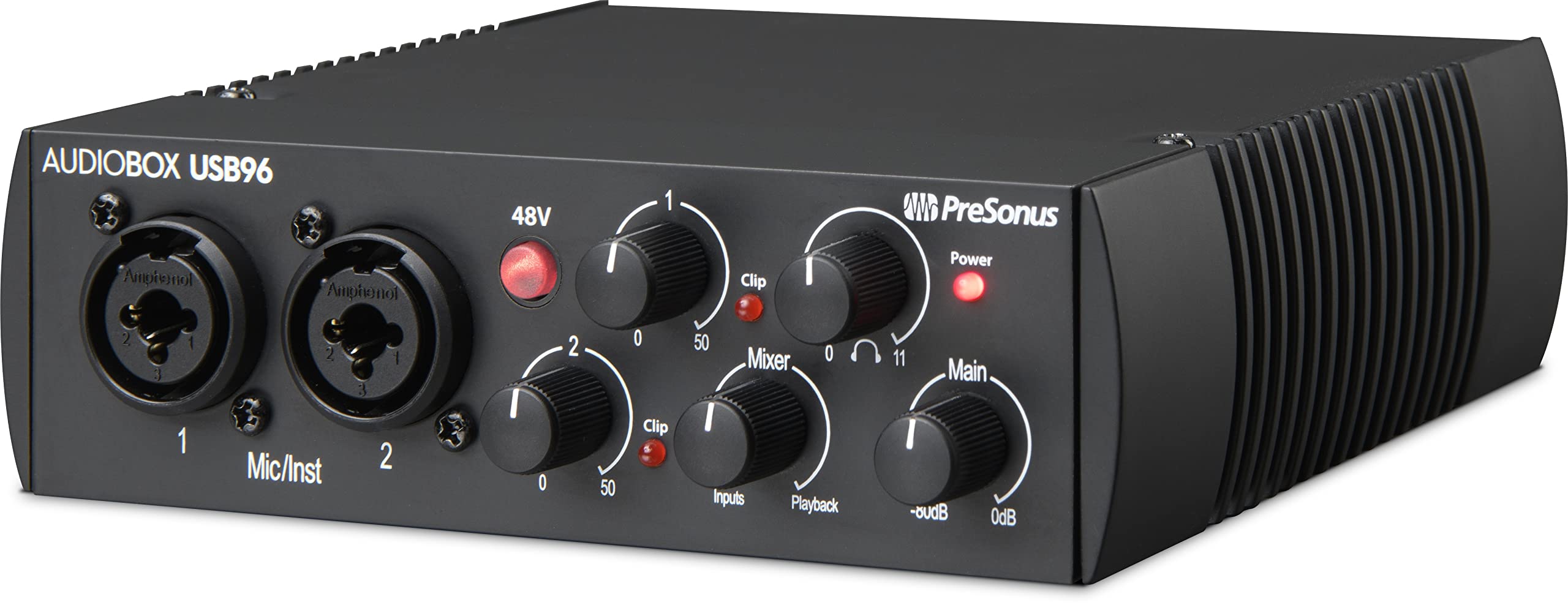 PreSonus AudioBox 96 - USB, Audio interface, For Recording, Streaming, Podcasting with Music Production Software Bundle including Studio One Pro, Ableton Live Lite DAW