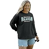 Blue 84 Women's NHL Officially Licensed Crewneck Sweatshirt Reverse Terry Embroidered