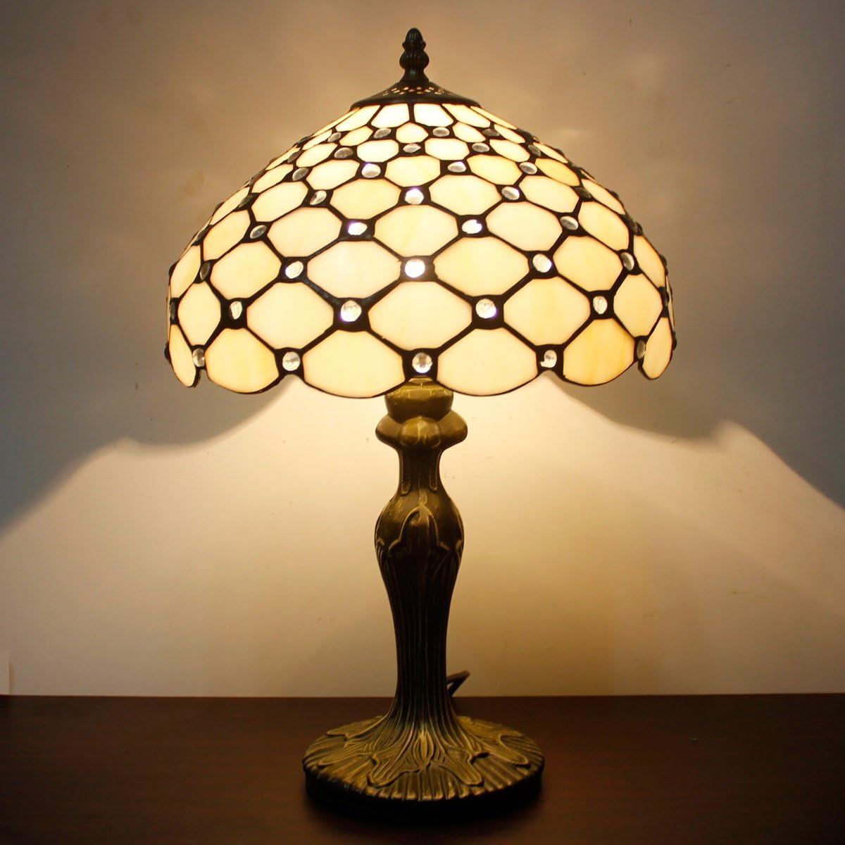 Jewel 12inch Tiffany Table Lamp Amazon.co.uk Lighting