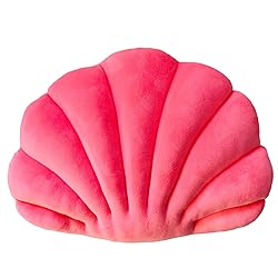 YRXRUS Seashell Pillow, Peach Pink Shell Shaped