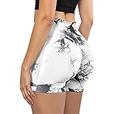 Beauty Women's 3.6" Athletic Seamless Scrunch Booty Shorts High Waist Lifting Butt Workout Gym Yoga Athletic Shorts