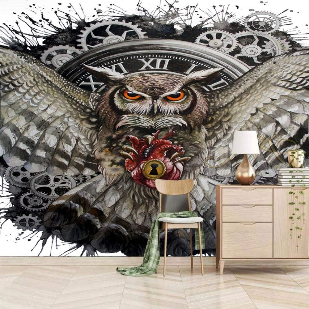 Amazon Co Jp 3d壁紙ポスター フクロウキング カスタム大規模な壁紙の壁紙3dテレビの背景リビングルームの写真の壁紙3dルームの 壁紙 450x300cm 177x118inch ホーム キッチン