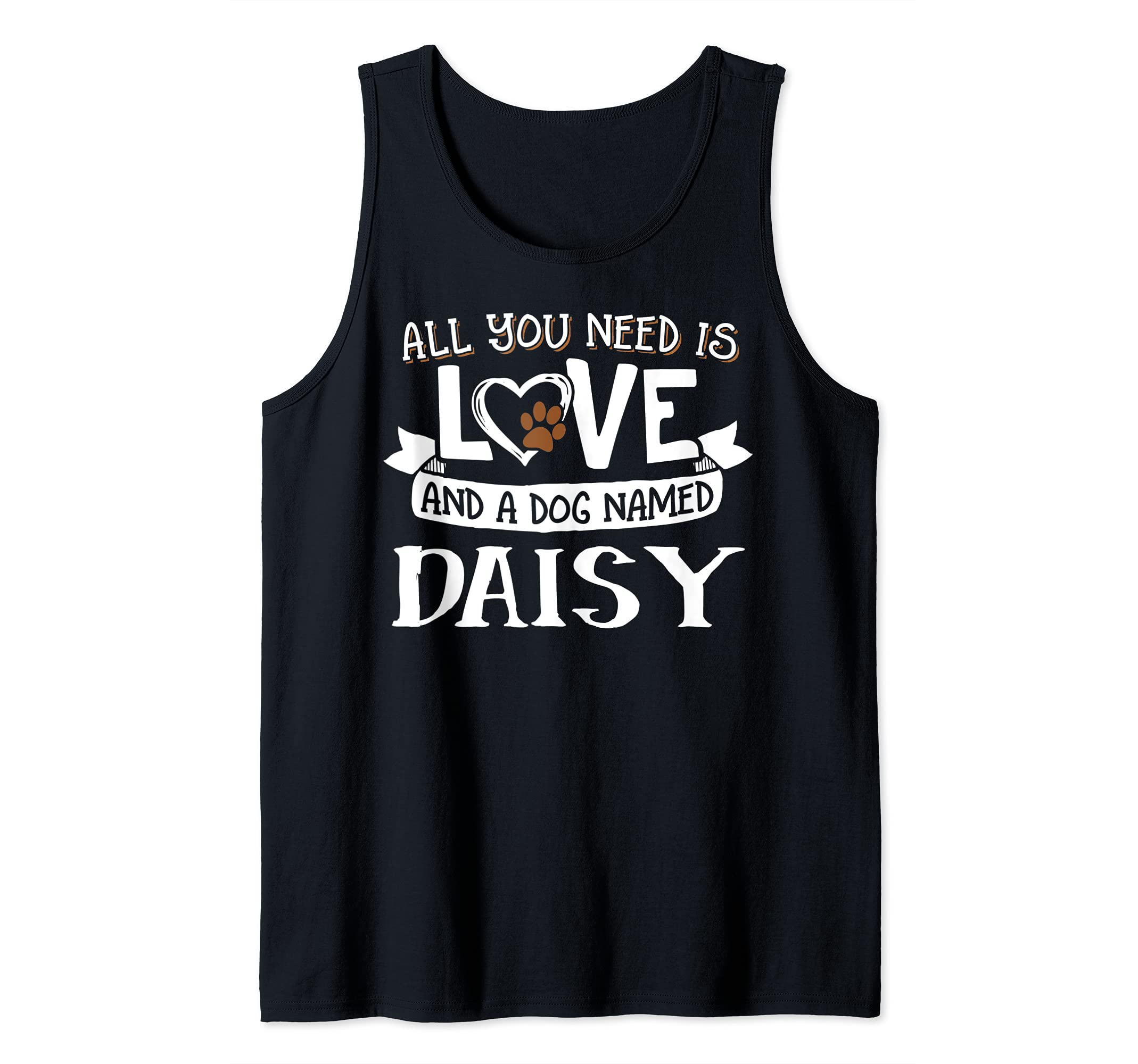 Dog Name Daisy Design - All You Need is Love! Tank Top