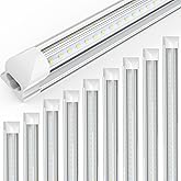 JESLED 8FT LED Shop Light, 100W 15000LM 6500K Cool White, High Output, V Shape, T8 Linkable 8 Foot Tube Lights for Garage, Wa