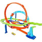 Hot Wheels Action Loop Cyclone Challenge Track Set &amp; Toy Car​​​ | Includes 1:64 Scale Toy Car, 18-Inches Tall, 2 Ways to Play &amp; Easy Storage