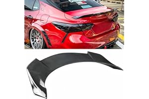 Oasiland Rear Spoiler Compatible with 2018-2024 Toyota Camry SE XSE L LE XLE Hybrid, Carbon Fiber Pattern YOFER V2 Style Fits for 2018 2019 2020 2021 2022 2023 2024, Trunk Duckbill High Kick Wing Lip