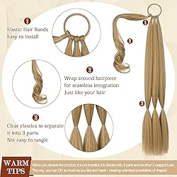 SOFEIYAN Long Braid Ponytail Extension with Hair