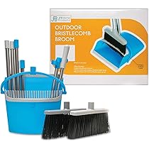 Ensemble Balai 3 En 1 Avec Pelle à Poussière, Balais Pour Balayer L' Intérieur Et L'extérieur, Balai à Long Manche Et Pelle à Poussière Pour Le Nettoyage De La Maison, De La Salle