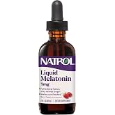 Natrol Liquid Melatonin for Adults, 1 mg, Berry-Flavored, 2 Fl Oz | Supplement to Fall Asleep Faster and Stay Asleep Longer, Wake Up Refreshed, 15 Servings