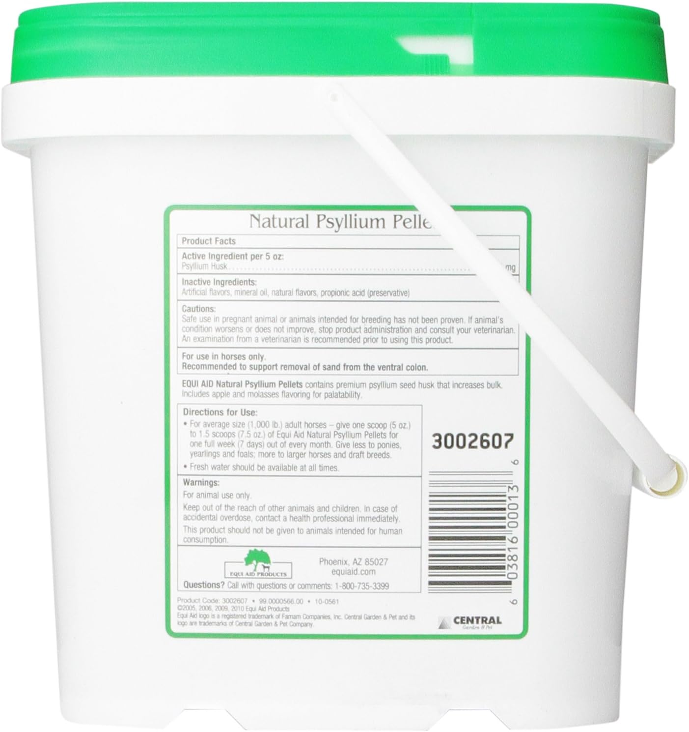Farnam Equi Aid Natural Psyllium Fiber, 20 lbs : Pet Wormers : Pet Supplies