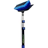 EVERSPROUT 5-to-12 Ft Car Brush with Rubber Bumper, Lightweight Extension Pole Handle, Soft Bristles Car Wash Brush, RV Wash Brush, Truck Wash Brush, Boat Brush, Solar Panel Cleaning Brush and Pole