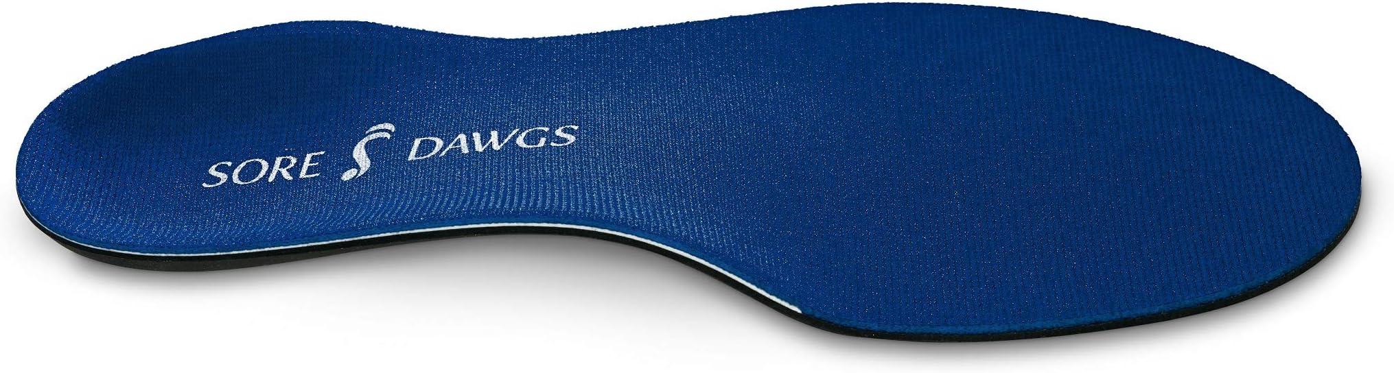 Sore Dawgs Expedition Support Insoles for Low-Arch All-Around Footwear, Blue, X-Large (Mens 11.5-14)