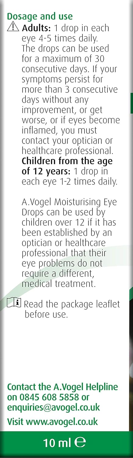 A.Vogel Moisturising Eye Drops 10ml, 10 ml (Pack of 1) - Image 5