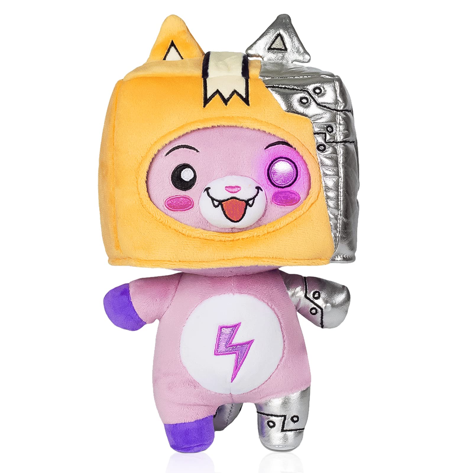number balloon Lanky Foxy Plushies Toy, Lanky Foxy and Boxy Plush for Boys 3+ Year Old, Detachable Anime Box Plush Figure Toy, Half Box and Half Bot Lanky Merch Gift for Kids