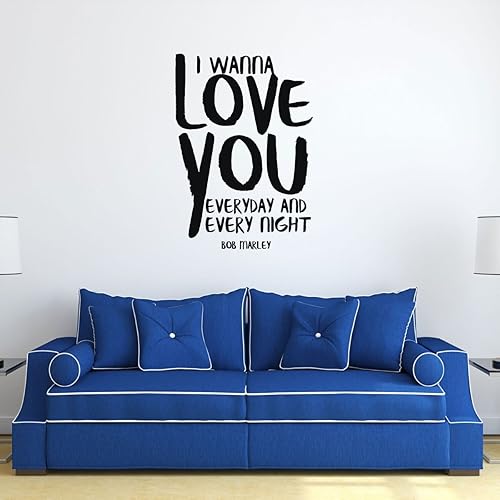 Amazon Com Bob Marley Wall Decal I Wanna Love You Vinyl