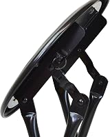 Harbour Housewares Black Padded Folding Stool with Steel Frame view 6
