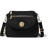 Baggallini Calais Crossbody Bags for Women 10x7 Lightweight Water-Resistant Travel Purse, RFID & Interior Organization