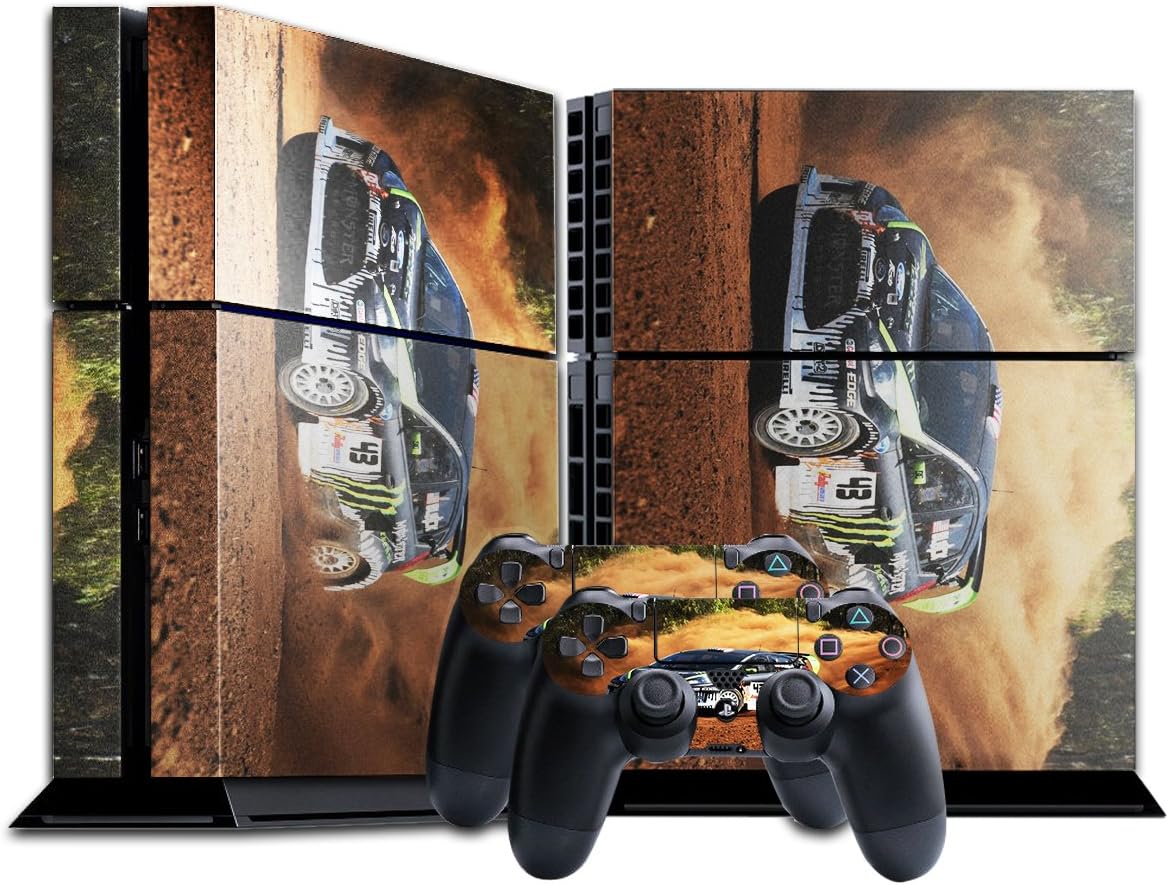 Extreme Sport 031, Dakar Rally, Skin Sticker Vinyl Cover with Leather Effect Laminate and Colorful Design for Playstation 4 CUH 1200