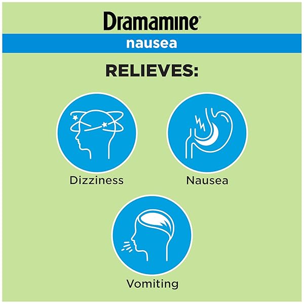 DRAMAMINE NAUSEA LONG LASTING, NAUSEA RELIEF, 10 COUNT