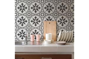 CUTTING EDGE STENCILS Abbey Tile Stencil - Tile Stencils for Painting Tile Floor - Reusable Tile Stencils for Linoleum and Cement Floors - Paint Your Old Tile and Save - Stencils for Painting Floors (Small 6"x6")