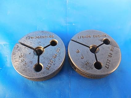 1 4 Unc 2a Thread Ring Gages 25 Go No Go P D S 2175 2127 Quality Amazon Com Industrial Scientific