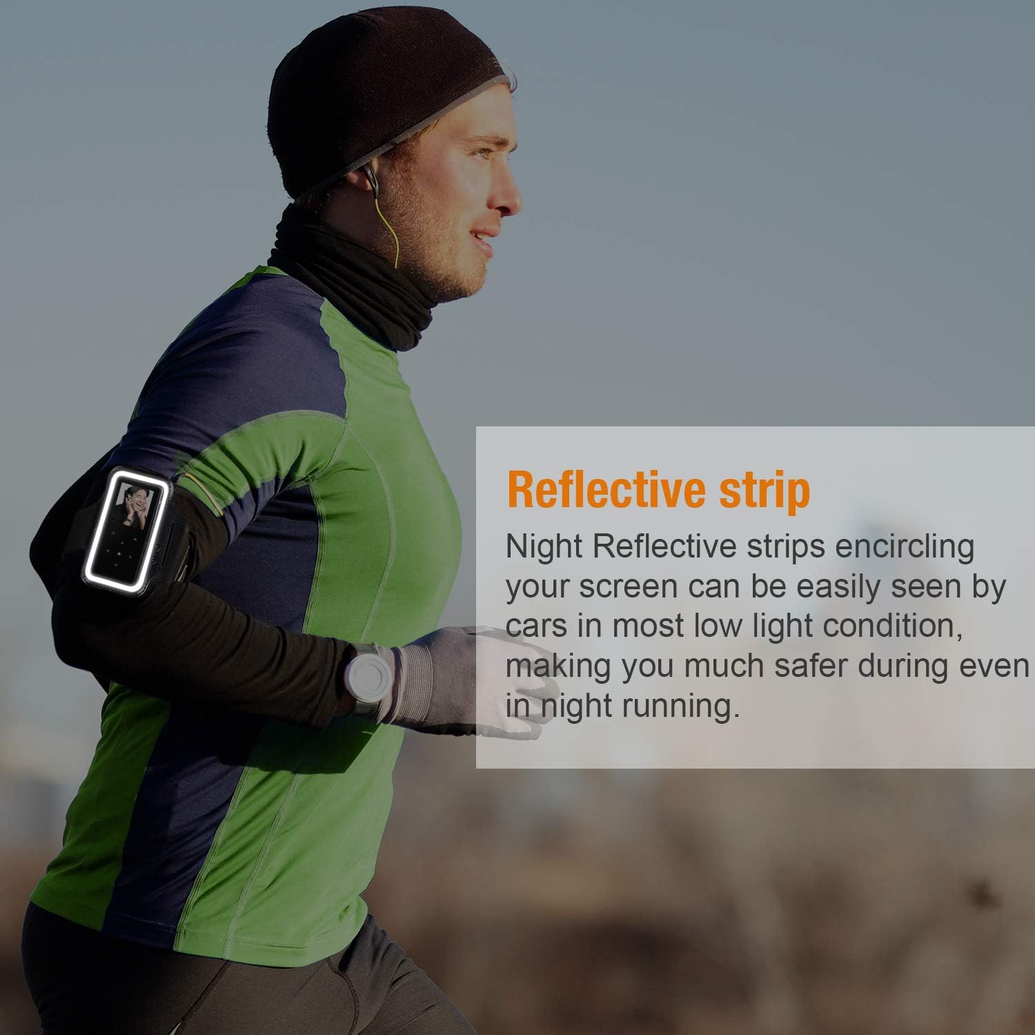 Adjustable Sport Armband for BERENNIS MP3 Player Only， Hands-Free for Running, Black，1 Pack(Compatible with BERENNIS MP3 Player ONLY!)!: Home Audio & Theater